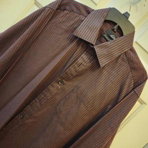 HILLTOP WRINKLE FREE MEN'S LONG SLEEVE SHIRT  XL #1464 - Picture 7 of 15